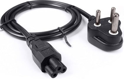3 Pin AC Power Cable Cord for Laptop Adapter/Charger - Black - 3 Feet (Original) - Dream Laptops