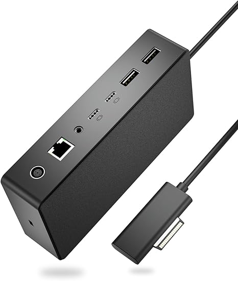 New Microsoft Surface Dock Triple Displays Dual HDMI+VGA with Power Adapter,12 in 1 Surface Docking Station for Microsoft Surface Pro 11/10/9/8/X/7/6/5/4/3,Surface Laptop 7/6/5/4/3/2/1,Surface Book Go