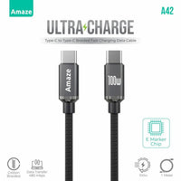 Amaze Ultra Charge Type C to Type C Cable 100w 1m | A42 - Dream Laptops