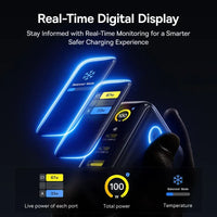 Baseus PicoGo AE21 100W GaN Fast Charger | Dual USB-C + USB-A Ports, Compact Laptop Charger