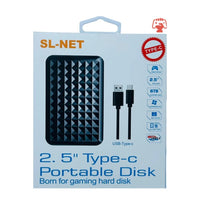 SL NET Type-C 2.5" SATA HDD/SSD Enclosure – USB 3.1 Gen 1 5Gbps