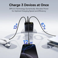 Baseus PicoGo AE21 100W GaN Fast Charger | Dual USB-C + USB-A Ports, Compact Laptop Charger