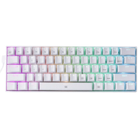 Redragon K630W Dragonborn White Mechanical Gaming Keyboard | 60% Compact Layout, RGB Backlight, Hot-Swappable Keys