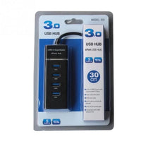 USB 3.0 4-Port High-Speed HUB Splitter with LED Light
