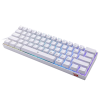 Redragon K630W Dragonborn White Mechanical Gaming Keyboard | 60% Compact Layout, RGB Backlight, Hot-Swappable Keys