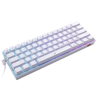 Redragon K630W Dragonborn White Mechanical Gaming Keyboard | 60% Compact Layout, RGB Backlight, Hot-Swappable Keys