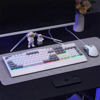 Redragon S151W White Gaming Keyboard & Mouse Combo | RGB Backlight, Wired USB, Ergonomic Design