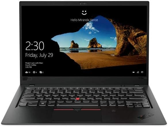 Lenovo ThinkPad X1 Carbon Gen 6 Intel Core i7 8th Gen 16GB RAM 512GB SSD 14” Premium Ultralight Laptop for Power Users