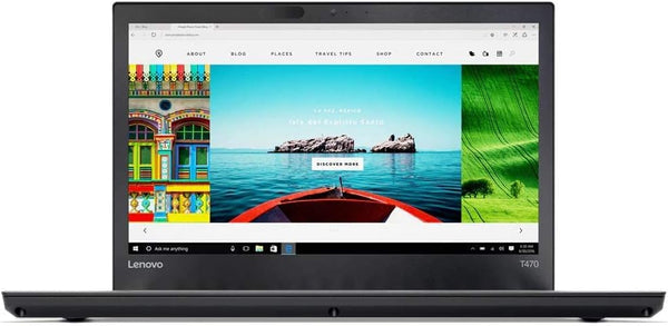 Lenovo ThinkPad T470 Intel Core i5 6th Gen 8GB RAM 256GB SSD 14” Reliable Business Laptop for Office and Students