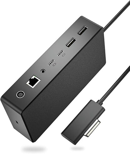 New Microsoft Surface Dock Triple Displays Dual HDMI+VGA with Power Adapter,12 in 1 Surface Docking Station for Microsoft Surface Pro 11/10/9/8/X/7/6/5/4/3,Surface Laptop 7/6/5/4/3/2/1,Surface Book Go