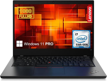 Lenovo ThinkPad L14 Gen2 Business Laptop, 14" FHD Touchscreen, Intel Core i5-1135G7 Processor, 16GB RAM, 1TB SSD, Webcam, Wi-Fi 6, HDMI, Windows 11 Pro, Black