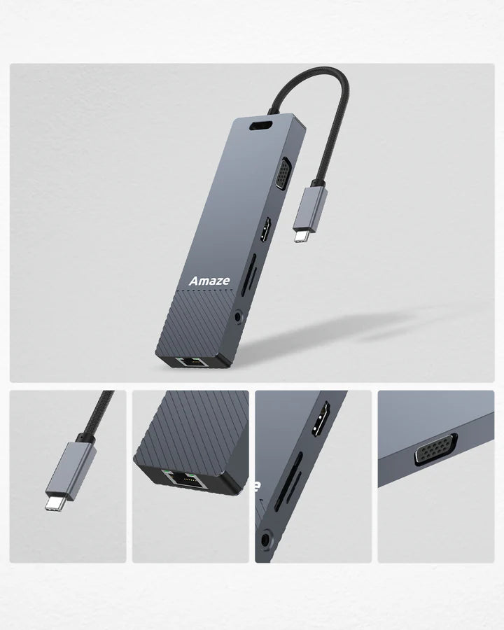 Amaze A3211 Multiport Hub – Professional Docking Station by Dream Laptops