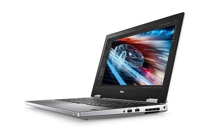Dell Precision 7740 i7 workstation laptop front view 17.3-inch display DreamLaptops.p