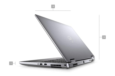 Dell Precision 7540 mobile workstation front view with 15.6-inch display and slim bezels. Dream Laptops