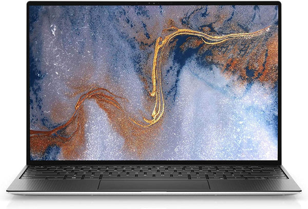 Dell XPS 9300 Core i7 10th Gen laptop front view 13.4 inch UHD+ 4K touchscreen silver