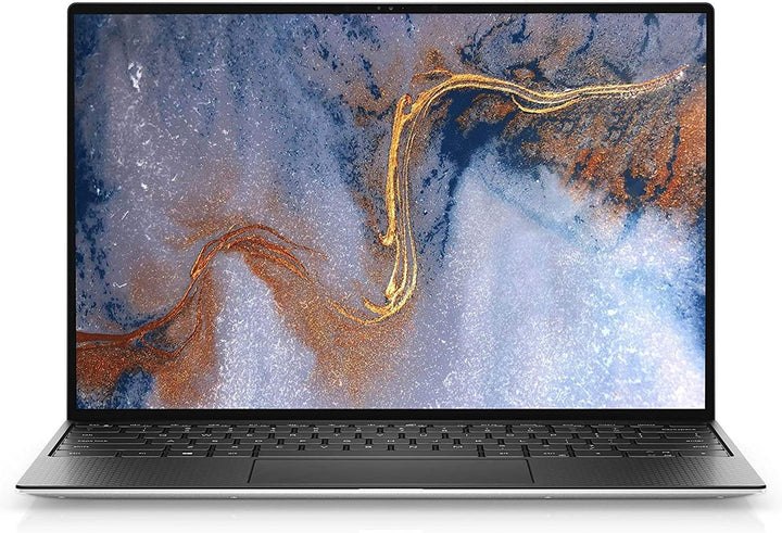 Dell XPS 9300 Core i7 10th Gen laptop front view 13.4 inch UHD+ 4K touchscreen silver