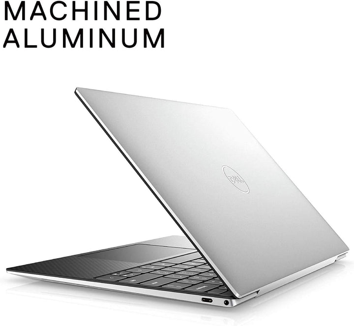 Dell XPS 9300 Core i7 10th Gen laptop front view 13.4 inch UHD+ 4K touchscreen silver