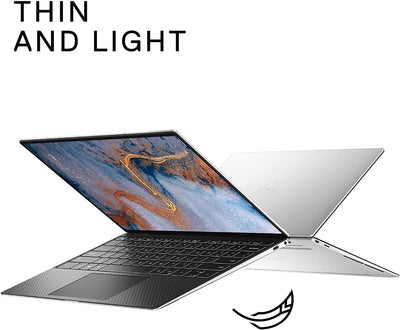 Dell XPS 9300 Core i7 10th Gen laptop front view 13.4 inch UHD+ 4K touchscreen silver Dream Laptops