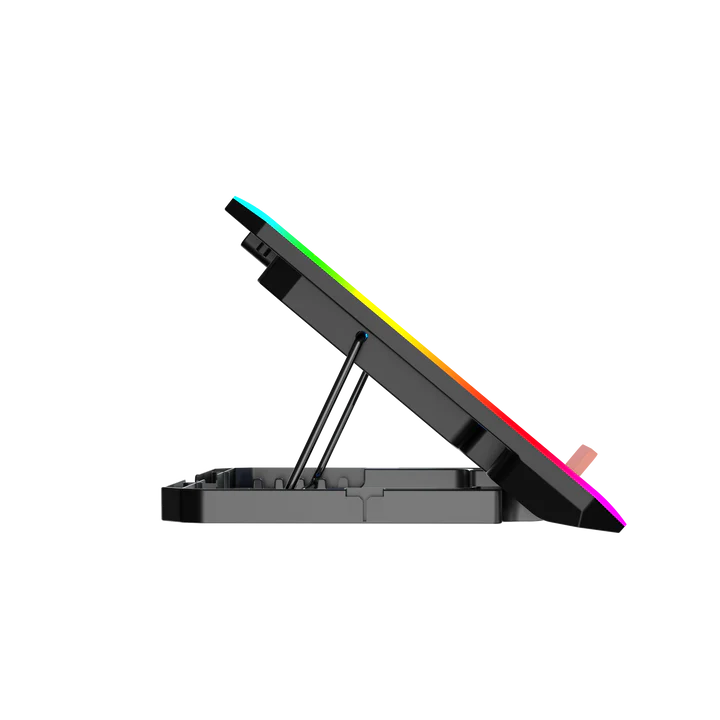 Laptop Stand A500 with RGB lighting and cooling fans – Dream Laptops