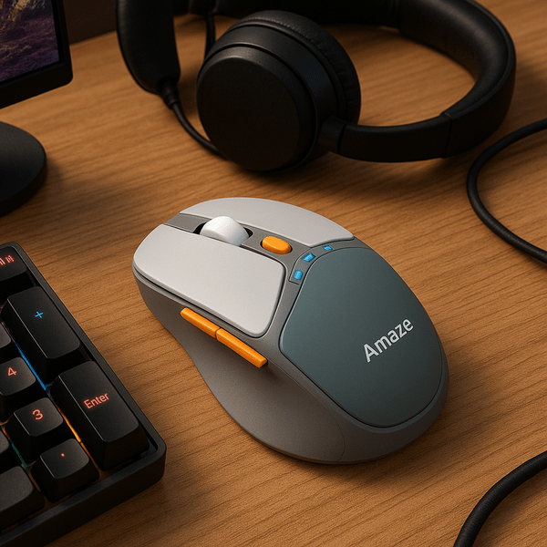 Probus A725 Triple Connection Wireless Mouse – black, silent click, Bluetooth & 2.4GHz
