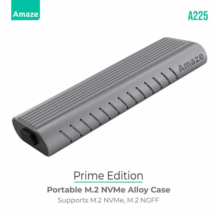 Amaze Prime Edition M.2 + NVME SSD Enclosure 10G | A225 - Dream Laptops