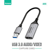 Amaze USB 3.0 TO AUDIO/VIDEO CAPTURE CARD | A805 - Dream Laptops