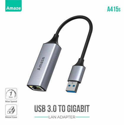 AMAZE USB 3.0 To Gigabit Ethernet Adapter | A415s - Dream Laptops