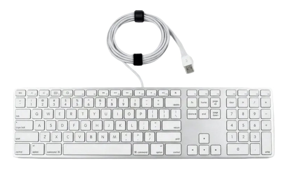 APPLE WIRE KEYBOARD WHITE COLOR (Used Imported) - Dream Laptops