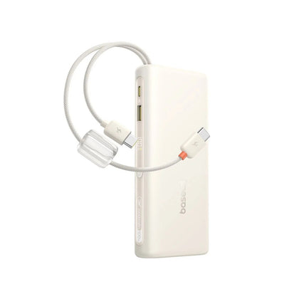 Baseus EnerFill FC41 Digital Display Power Bank 20000mAh 100W | Built-in Dual USB-C Cable, PD Fast Charging