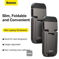 Baseus Slim Laptop Kickstand (2pcs) | Adjustable & Foldable Laptop Stand