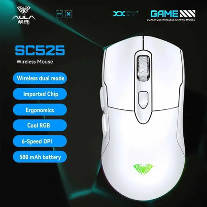 AULA SC525 Dual Mode Wireless RGB Gaming Mouse