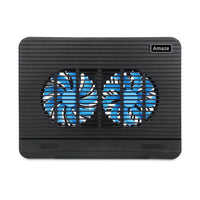Dual Fan Laptop Cooling Pad A512 | USB Cooling Stand | Quiet 1100 RPM Fans
