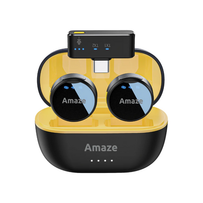 Amaze Audix Core A682 Wireless Microphone | Dual Mic System, Noise Cancellation, 40M Range