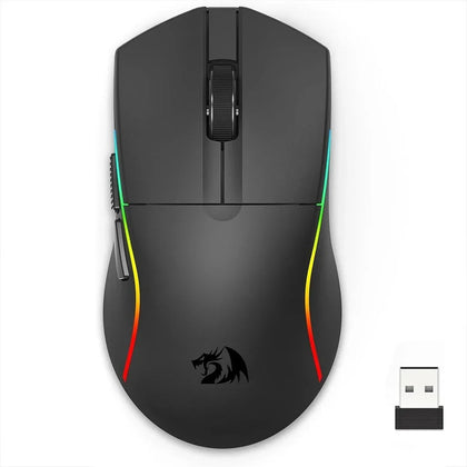 Redragon M816 Wireless Gaming Mouse | 5-Mode Connectivity, 16000 DPI, RGB Backlight, 9 Programmable Buttons
