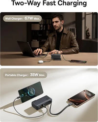 Baseus Nona 10000mAh 67W Fast Charging Power Bank | USB-C PD Portable Charger
