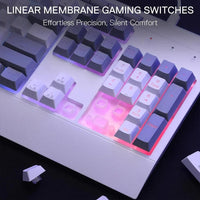 Redragon S151W White Gaming Keyboard & Mouse Combo | RGB Backlight, Wired USB, Ergonomic Design