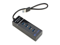 USB 3.0 4-Port High-Speed HUB Splitter with LED Light