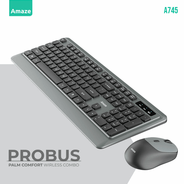 Probus Palm Comfort Wireless Keyboard & Mouse Combo A745 - Dream Laptops